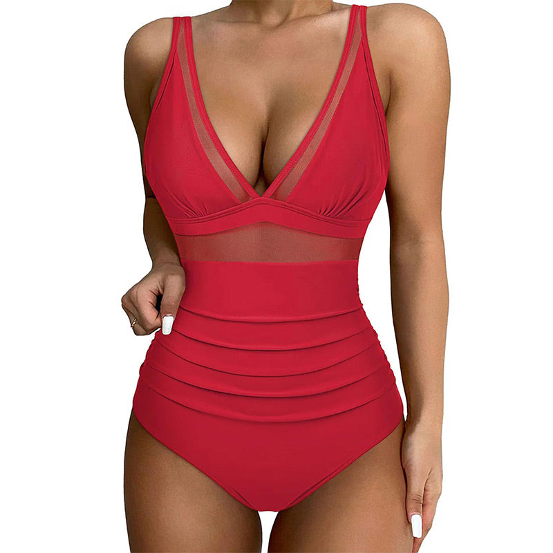 🌷 Meet Summer-50% OFF🏝️Mesh Tummy Control Swimsuit👙