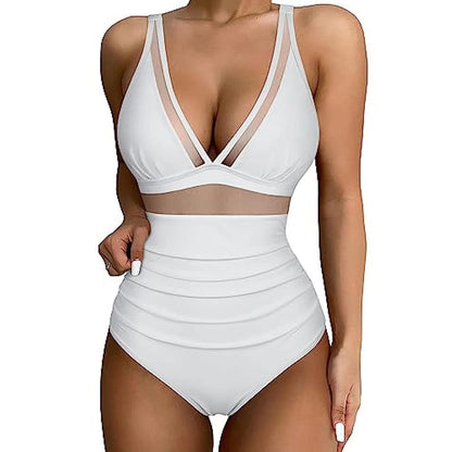 🌷 Meet Summer-50% OFF🏝️Mesh Tummy Control Swimsuit👙