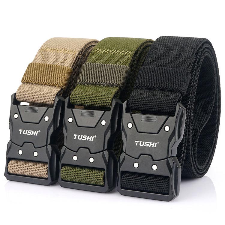 😎Nice gift! Tactical elasticated belt with quick-release buckle✨