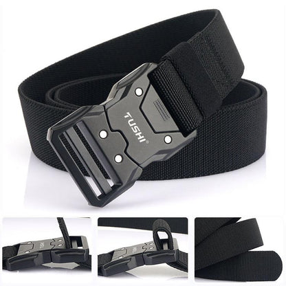 😎Nice gift! Tactical elasticated belt with quick-release buckle✨