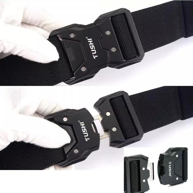 😎Nice gift! Tactical elasticated belt with quick-release buckle✨