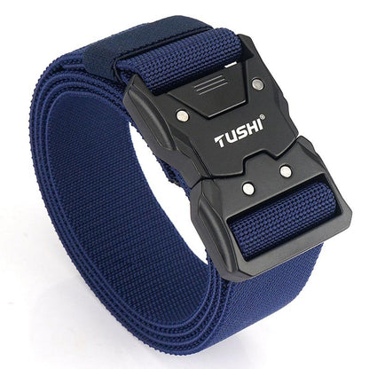 😎Nice gift! Tactical elasticated belt with quick-release buckle✨