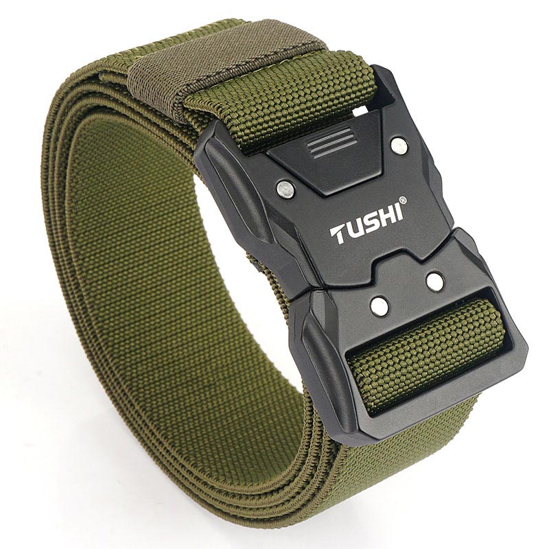 😎Nice gift! Tactical elasticated belt with quick-release buckle✨