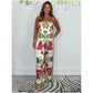 ✨Early Summer New✨Women's Spaghetti Strap Printed Top & Loose Pants 2-Piece Set