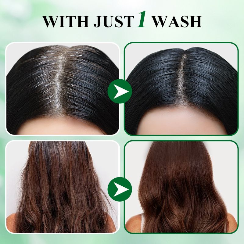 Pure Plant Extract Bubble Hair Dye For Gray Hair