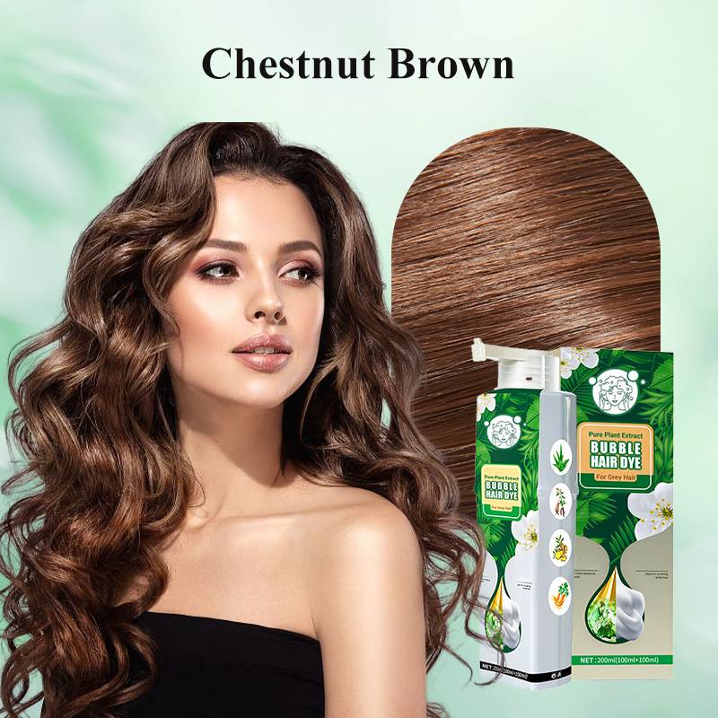 Pure Plant Extract Bubble Hair Dye For Gray Hair