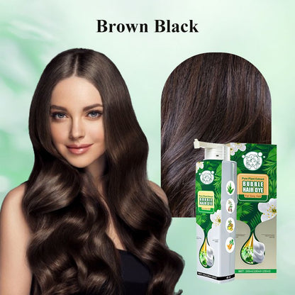 Pure Plant Extract Bubble Hair Dye For Gray Hair