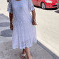 🔥BIG SALE65% OFF🔥Solid Color Short Sleeve Lace Dress