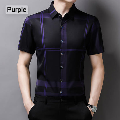 Men’s Casual Breathable Soft Short Sleeve Shirt