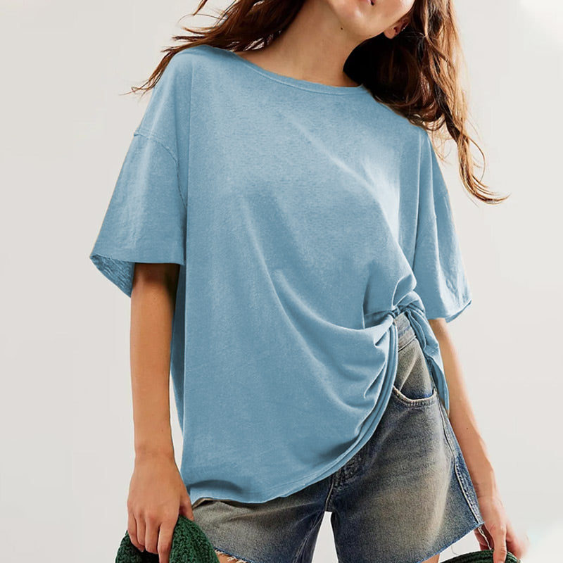 Women's Casual Loose Round Neck T-Shirt