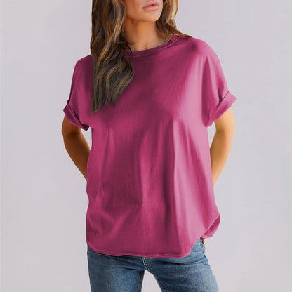 Women's Casual Loose Round Neck T-Shirt