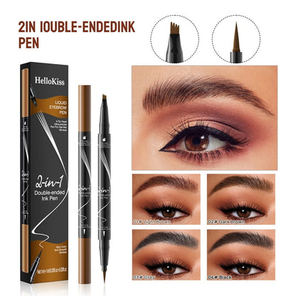 2-In-1 Waterproof Long-Lasting Eyebrow Pen