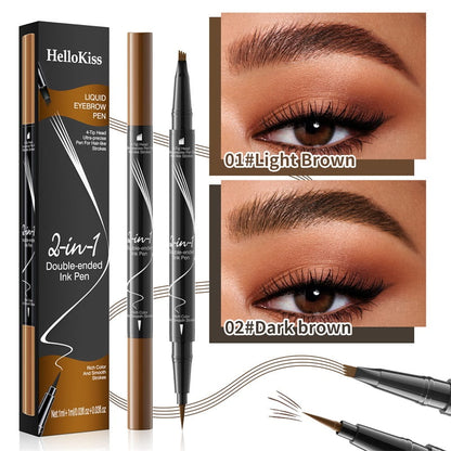 2-In-1 Waterproof Long-Lasting Eyebrow Pen