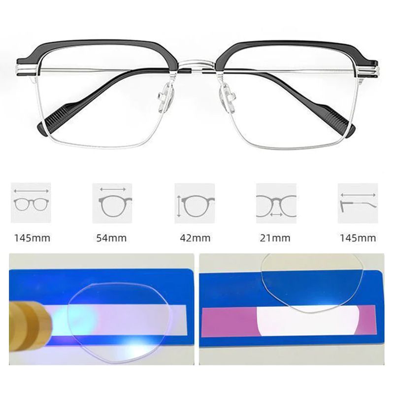 80% OFF🔥Fashionable Anti-blue Light Square Myopic Glasses