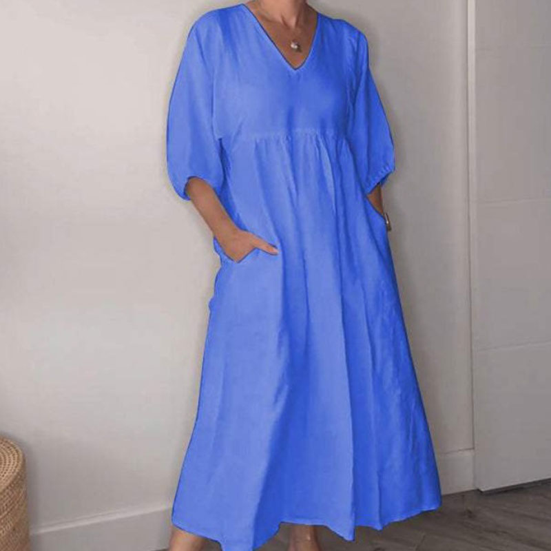 Women's V-neck Casual Dress