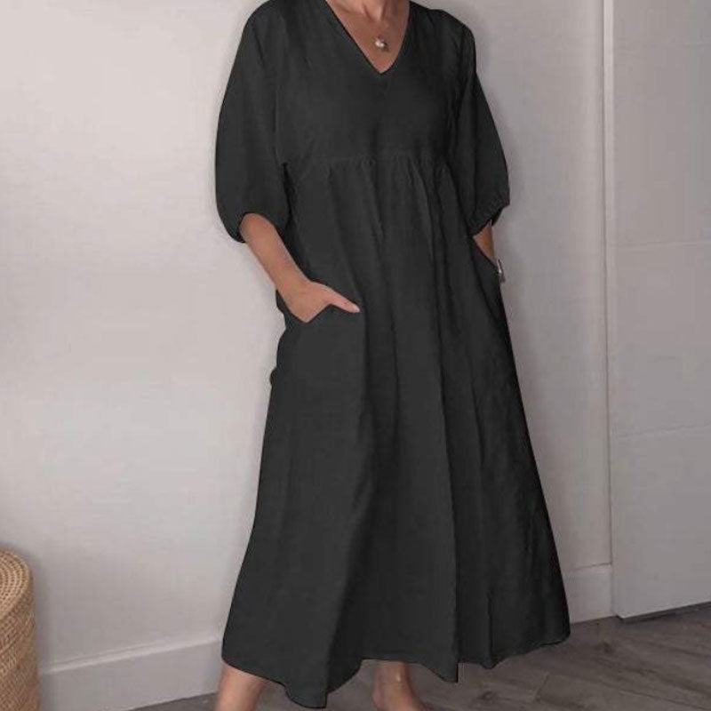 Women's V-neck Casual Dress