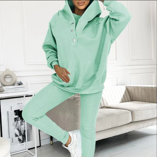 💥New Arrival🏆Hooded Casual and Comfortable Sweatshirt Three-Piece Set