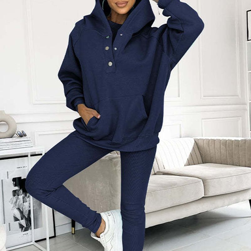 💥New Arrival🏆Hooded Casual and Comfortable Sweatshirt Three-Piece Set