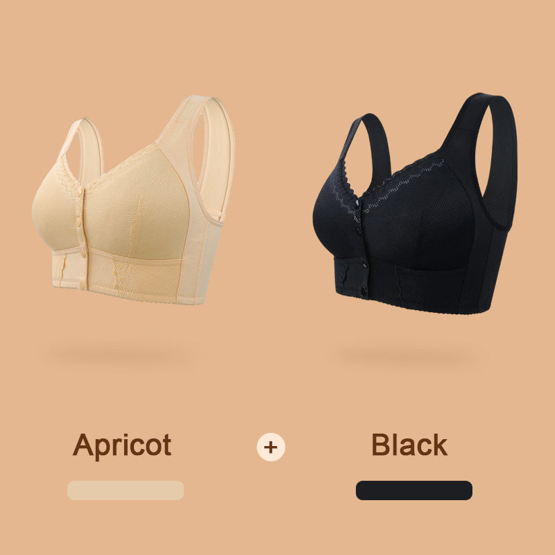 Stretchy Front Closure Breathable Bra for Seniors