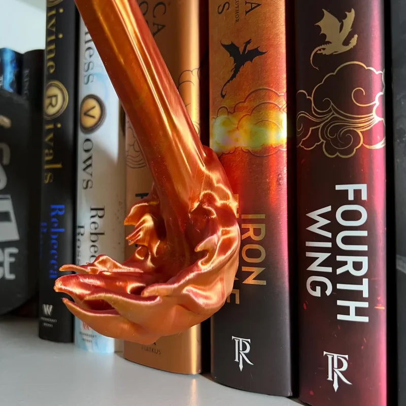 🔥 50% OFF – LIMITED TIME 🐉 Dragon Flame Book Nook – Flying Dragon Bookshelf Ornament for Book Lovers
