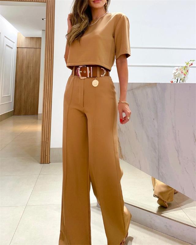 Temperament Solid Color Causal Suit