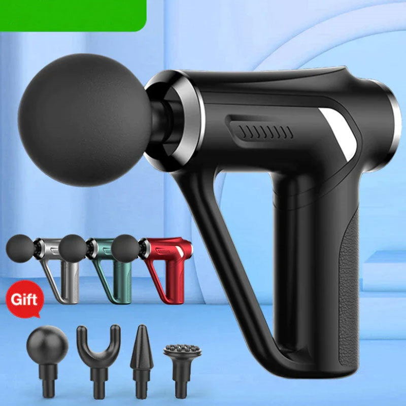 Handheld Massage Gun with 4 Massage Heads