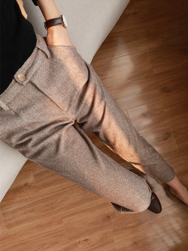 Herringbone Pencil Pants