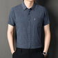 Men's Classic Striped Short Sleeve Button-Up Shirt