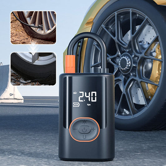 🔥Limited Time 50% OFF🔥Multifunctional Portable Car Tire Inflator with Light