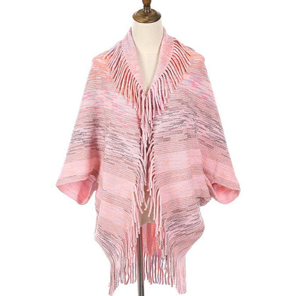 buy 2 free shipping-Knitted Tassel Shawl Wrap