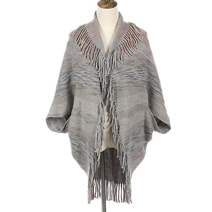 buy 2 free shipping-Knitted Tassel Shawl Wrap