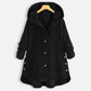 🌷Casual Solid Color Thickened Hooded Button Coat