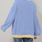 🔥2024 HOT SALE🔥Women's Oversized Striped Long Sleeve Pullover