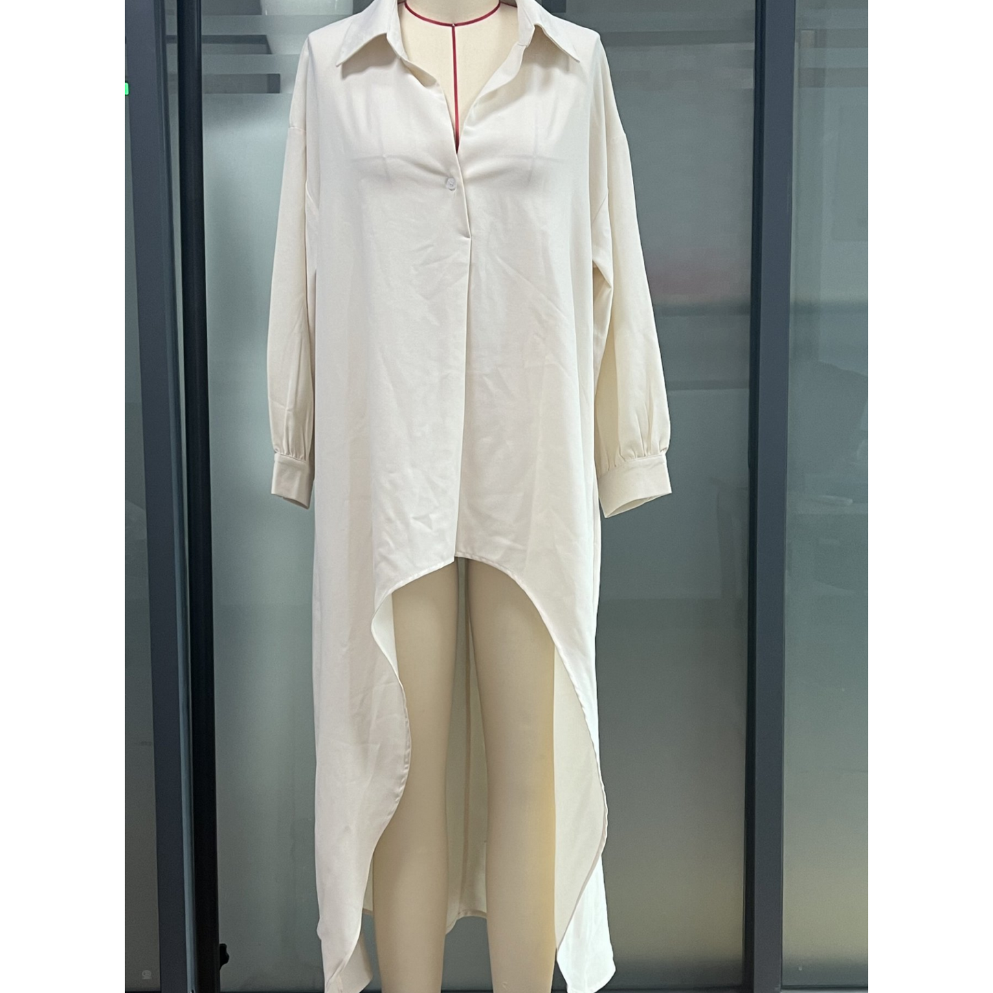 Women's Elegant Long Lapel Shirt