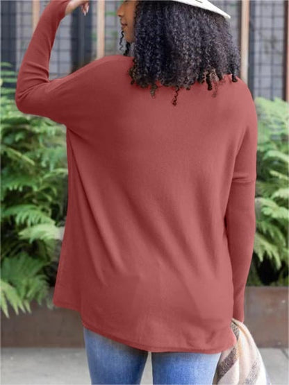 💥HOT SALE 49% OFF💥LONG SLEEVE THUMBHOLE SWEATER POCKET TUNIC💥