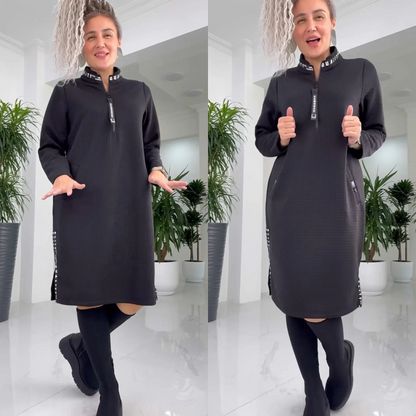 Casual Loose Oversized Midi-Length Dress