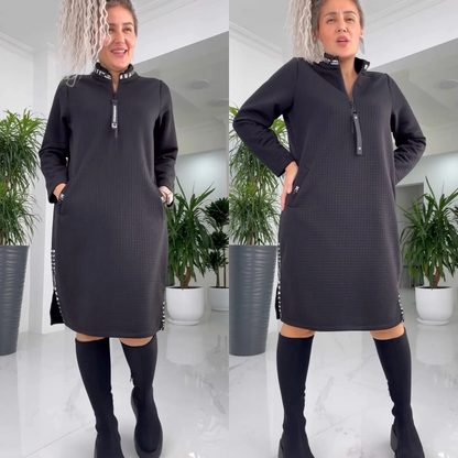 Casual Loose Oversized Midi-Length Dress