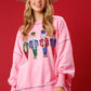 🔥Hot Sales - 49% OFF🔥Christmas sequin print crew neck long sleeve sweatshirt
