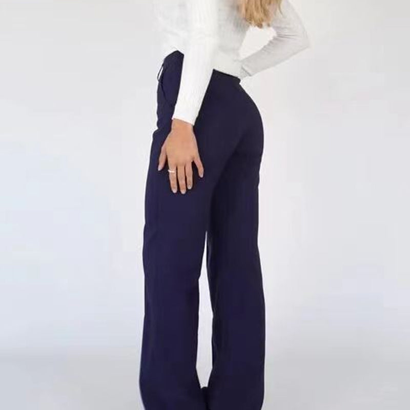 👖Women’s High Waist Stretchy Straight Leg Work Pants