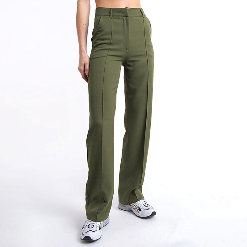 👖Women’s High Waist Stretchy Straight Leg Work Pants