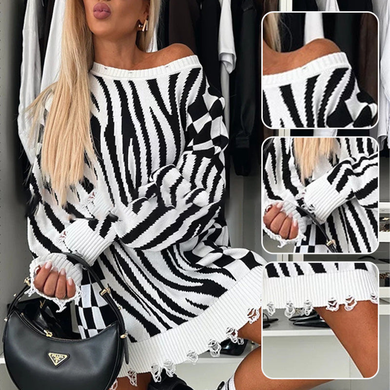 Women's Fashionable Patterned Sweater Tops