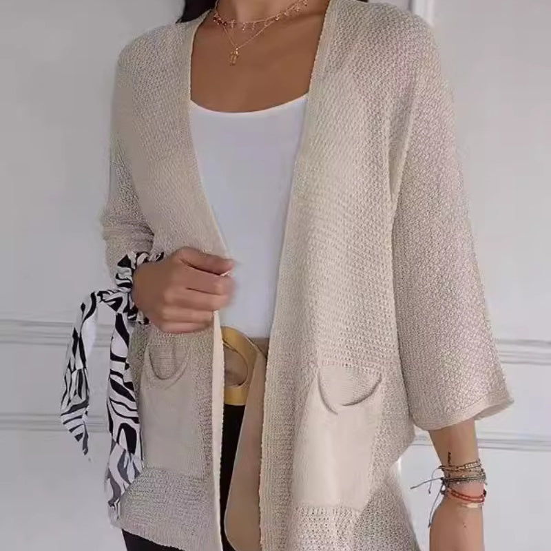 Women's Casual Knitted Open Front Coat