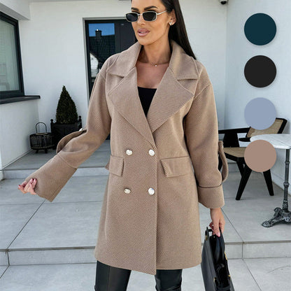 ✨Get 65% off💖Women's Elegant H-Line Wool Coat—Slim, Stylish, and Warm!🧥