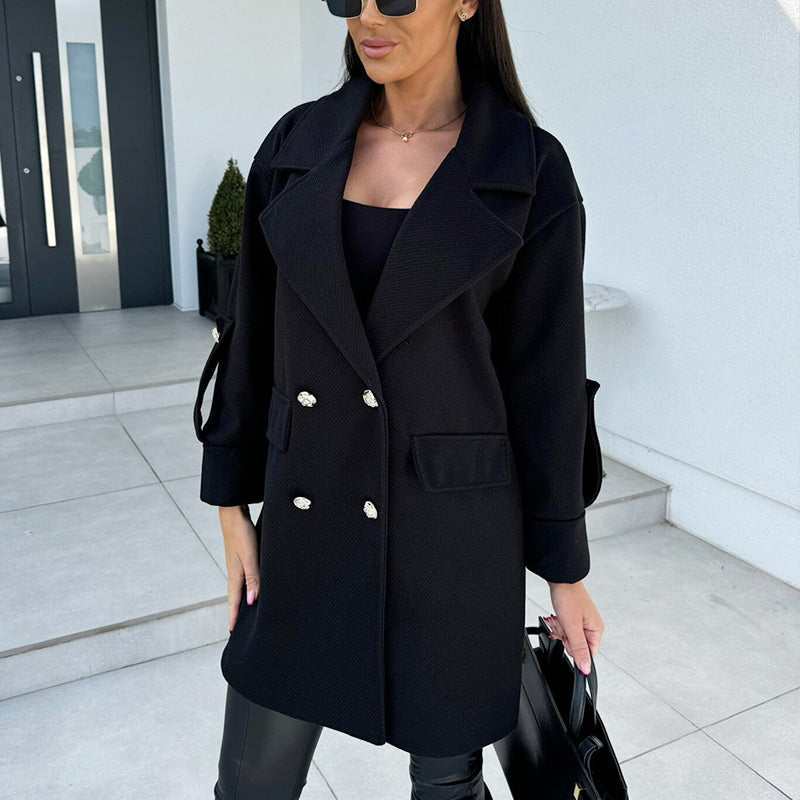 ✨Get 65% off💖Women's Elegant H-Line Wool Coat—Slim, Stylish, and Warm!🧥