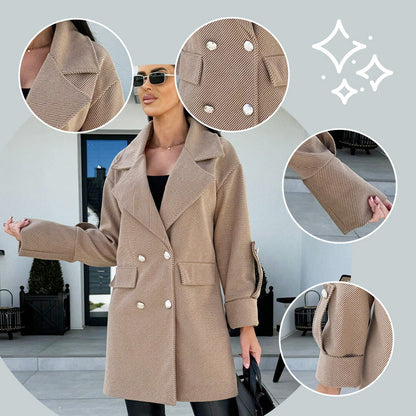 ✨Get 65% off💖Women's Elegant H-Line Wool Coat—Slim, Stylish, and Warm!🧥