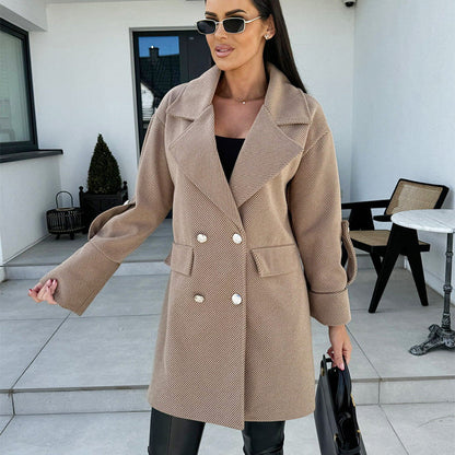 ✨Get 65% off💖Women's Elegant H-Line Wool Coat—Slim, Stylish, and Warm!🧥