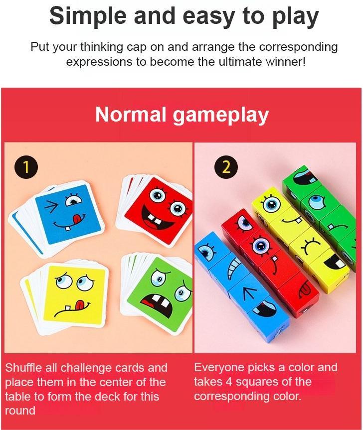 💖HOT SALE 50% OFF🎁5D Puzzle Educational Faces Changing Family Game🧩