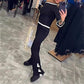Women’s Casual Chic Long-sleeve Top and Straight Pants Set