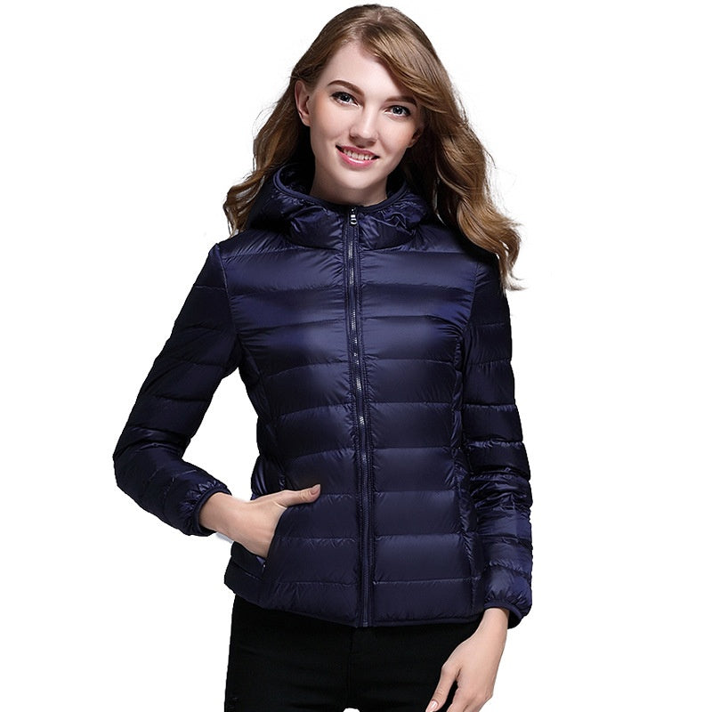 💥Early Winter Special Sale 50% OFF💥 Women's Hooded Light Down Jacket