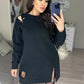 Women’s Chic Cutout Sweatshirt Dress